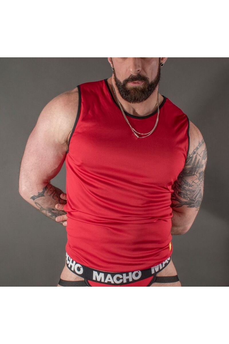 MACHO CAMISETA ROJA S M