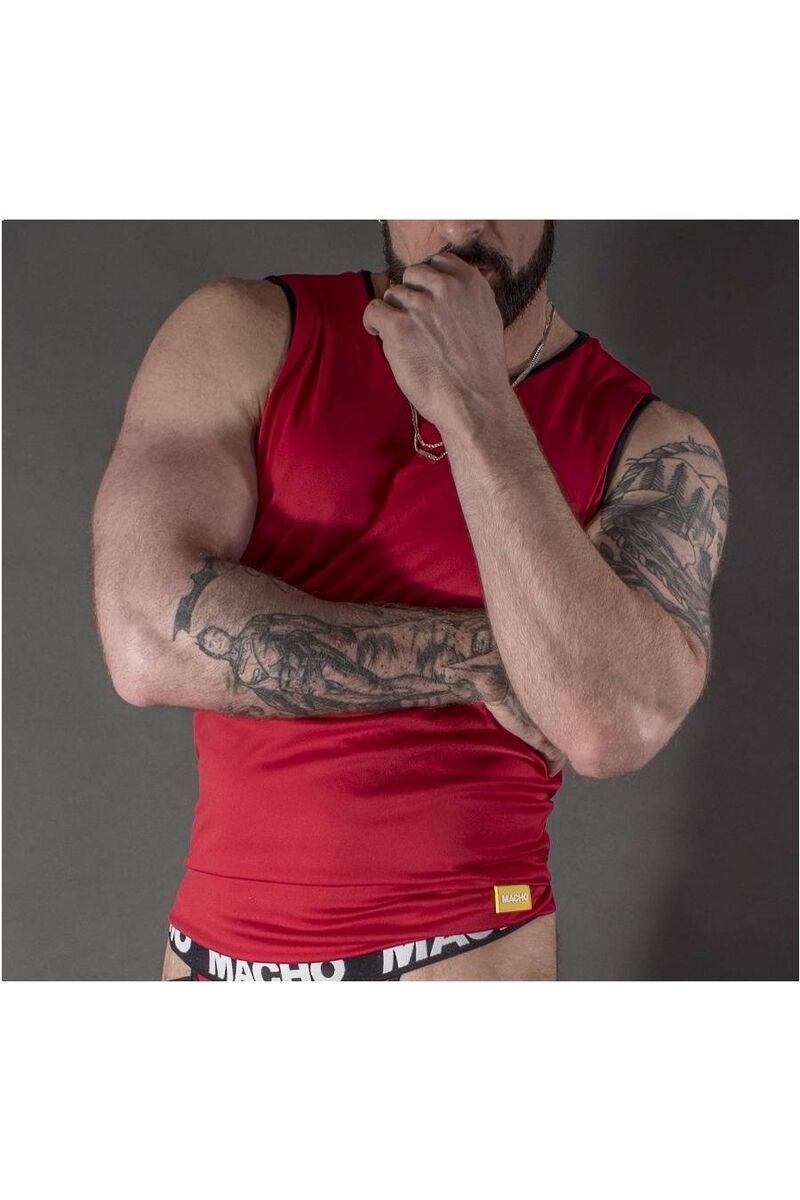 MACHO CAMISETA ROJA S M