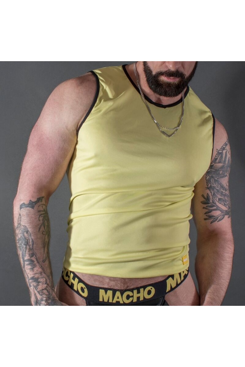 MACHO CAMISETA AMARILLO S M