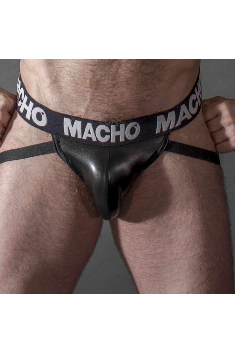 MACHO MX25NC JOCK CUERO NEGRO S