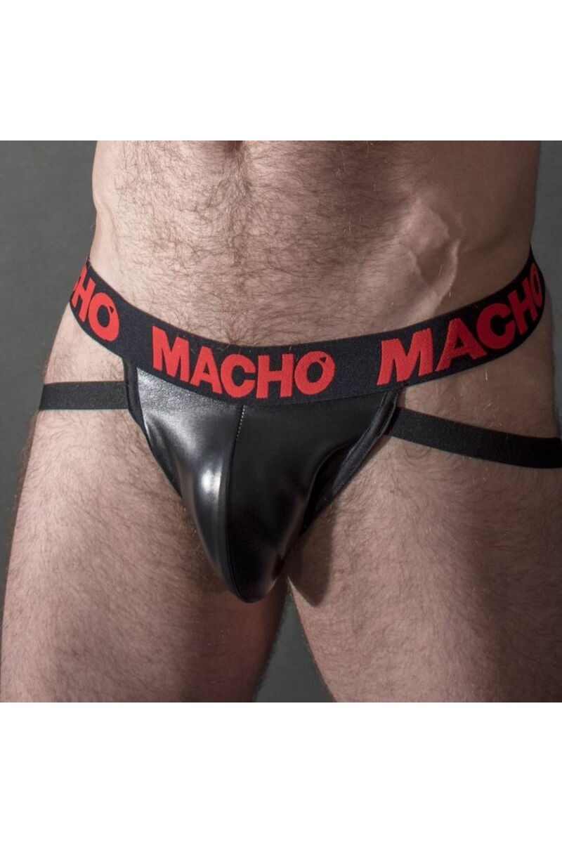 MACHO MX25RC JOCK CUERO ROJO S