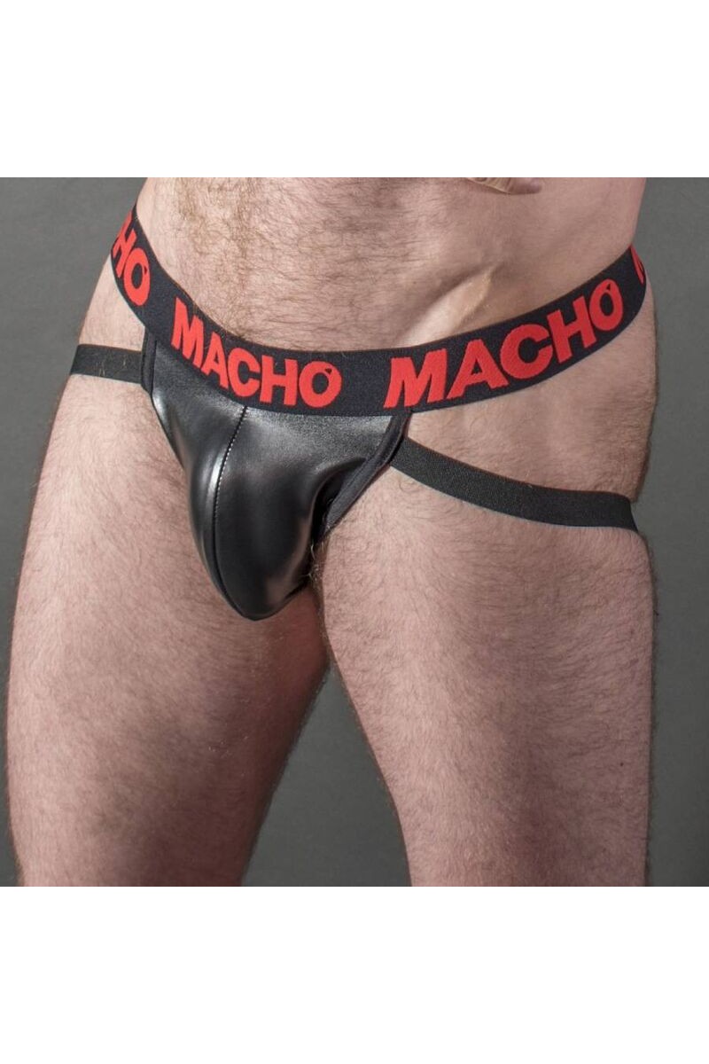 MACHO MX25RC JOCK CUERO ROJO S