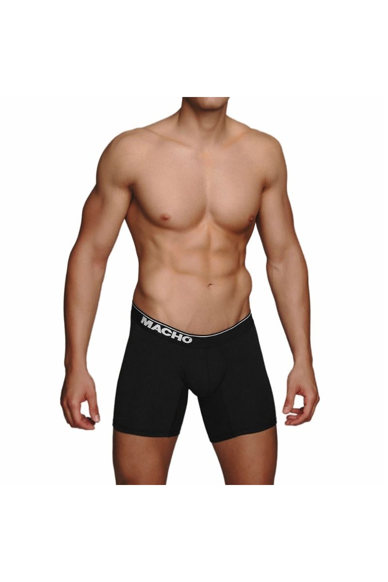 MACHO MC087 BOXER LARGO NEGRO TALLA S