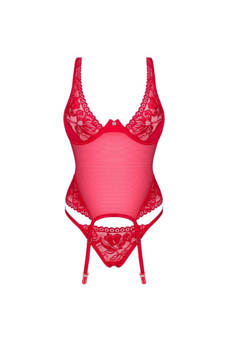 OBSESSIVE LACELOVE CORSET ROJO XS S