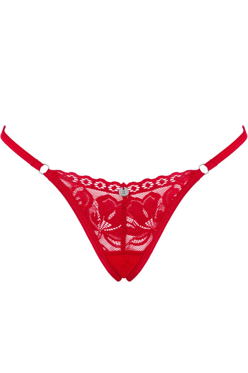 OBSESSIVE LACELOVE TANGA ROJO XS S