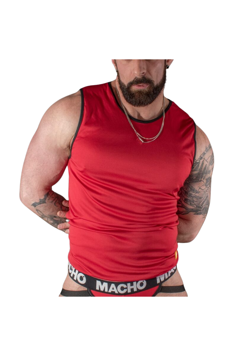 MACHO CAMISETA ROJA S M