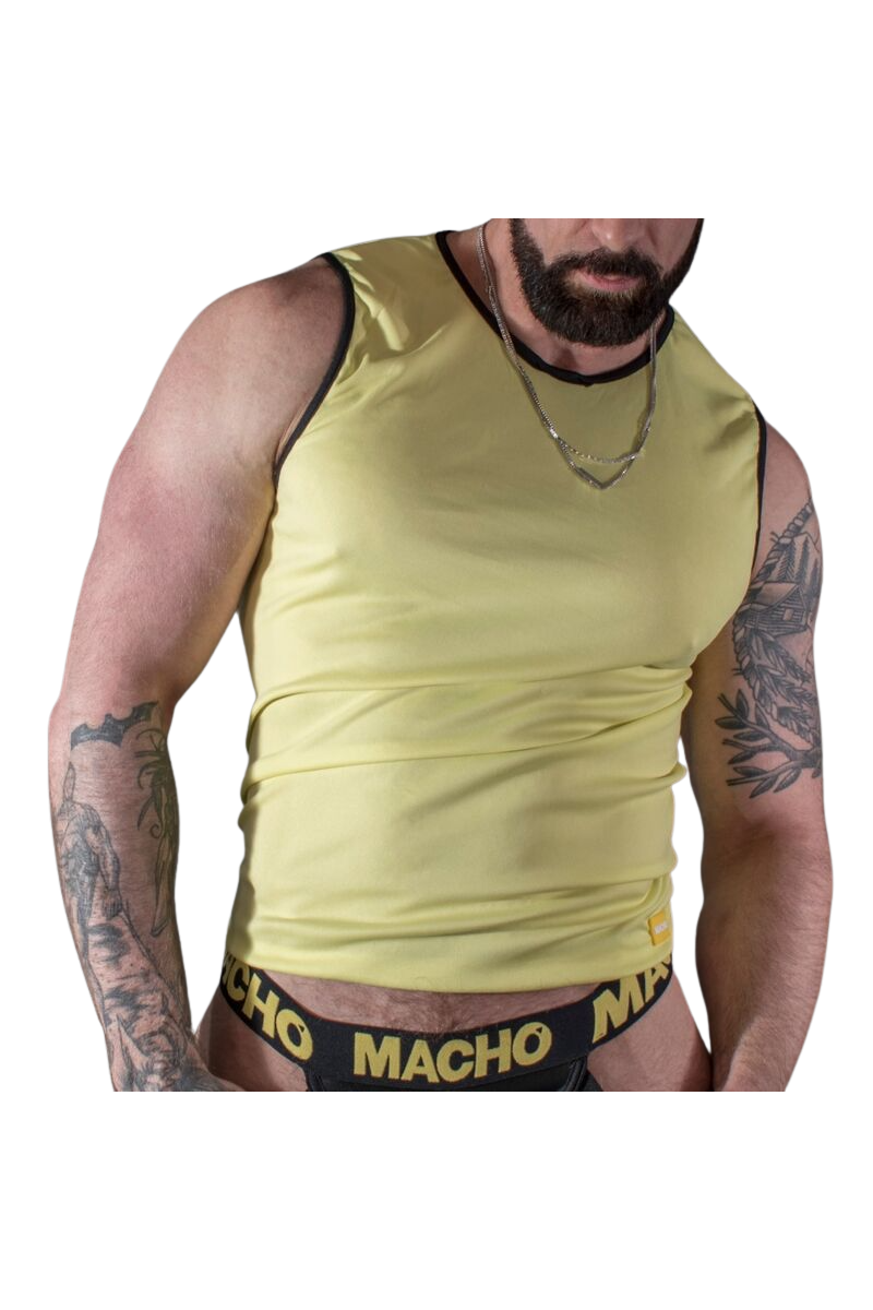 MACHO CAMISETA AMARILLO S M