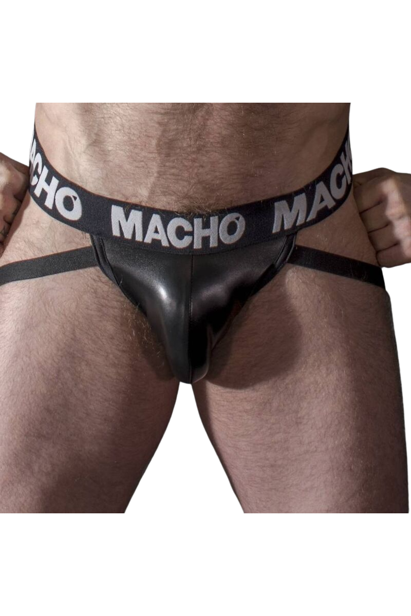 MACHO MX25NC JOCK CUERO NEGRO S