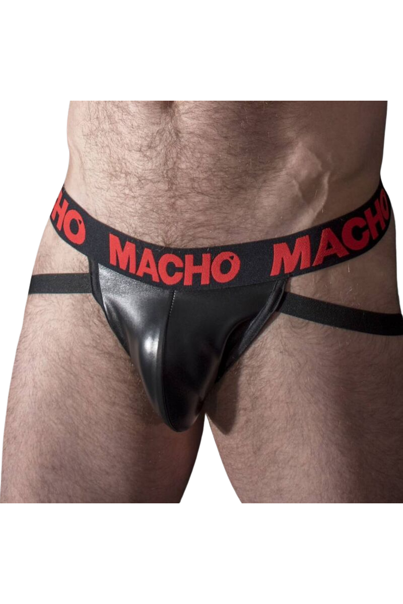 MACHO MX25RC JOCK CUERO ROJO S