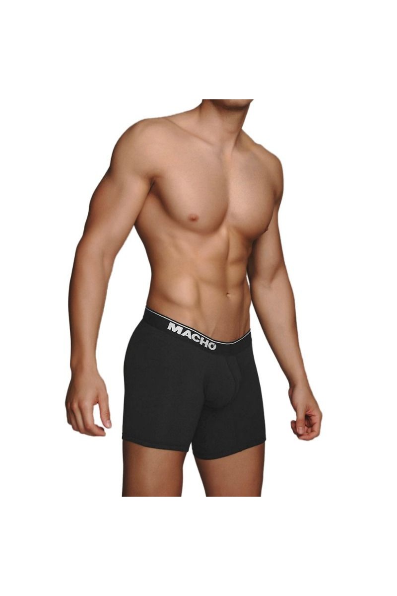 MACHO MC087 BOXER LARGO NEGRO TALLA S