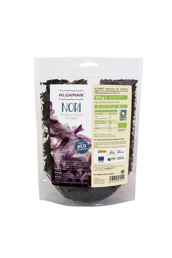 Alga nori en copos Bio 100g Algamar