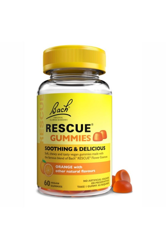 Rescue GUMMIES (sabor naranja) 60 pastillas de goma Bach