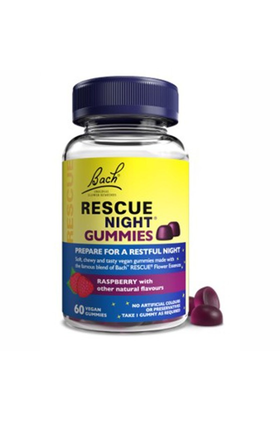 Rescue night GUMMIES (sabor frutos rojos) 60 pastillas de goma Bach