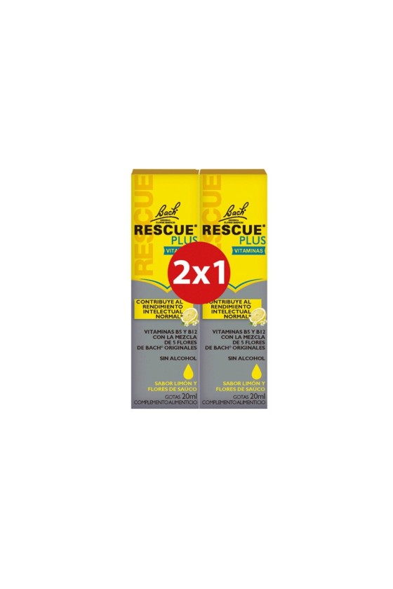 Rescue Plus 2x1 Vitaminas 20ml Bach
