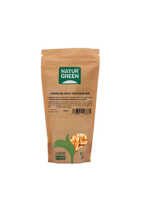 Chips de coco saldos tostados Bio 125g NaturGreen